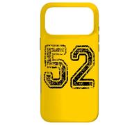 Custodia per iPhone 17 Pro Max Numero 52 Squadra Sportiva Grungy