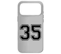 Custodia per iPhone 17 Pro Max Numero trenta cinque # 35 Sport Team Uniforme Compleanno 35