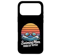 Custodia per iPhone 17 Pro Max Nuoto Mamma Nuotare Mangiare Ripetere Retro Tramonto