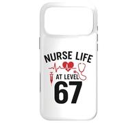 Custodia per iPhone 17 Pro Max Nurse Life at Level 67 Funny Medical Student 67 Meme