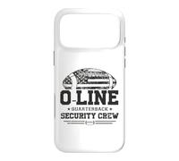 Custodia per iPhone 17 Pro Max O-Line Quarterback Security Crew Offensive football Gifts
