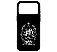 Custodia per iPhone 17 Pro Max O Notte Santa Il nostro re è qui Gesù è la ragione