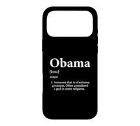 Custodia per iPhone 17 Pro Max Obama Dio Meme Definizione Compleanno divertente per Obama Joke