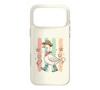 Custodia per iPhone 17 Pro Max Occa occidentale cappello da cowboy stivali divertenti oche sciocchi amanti degli uccelli