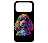 Custodia per iPhone 17 Pro Max Occhiali da sole con barboncino divertente cane