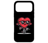 Custodia per iPhone 17 Pro Max Occhiali da sole monociclo a forma di cuore per San