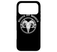 Custodia per iPhone 17 Pro Max Occult Baphomet Tarocchi Card Satanic Devil Sinners are Winners