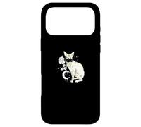 Custodia per iPhone 17 Pro Max Occult Moon Rose Witchcraft Strega sfinge Gatto Cyber Gothic