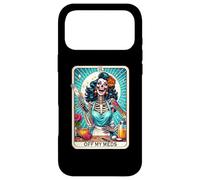 Custodia per iPhone 17 Pro Max Off My Meds Unhinged Tarot Card Funny Graphic