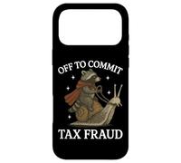 Custodia per iPhone 17 Pro Max Off To Commit Tax Fraud Raccoon Procione Anti-tasse