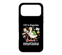 Custodia per iPhone 17 Pro Max Off To Regulate Emotions Duck Scooter Consigli per la salute mentale