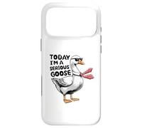 Custodia per iPhone 17 Pro Max Oggi sono un'oca seria Funny Silly Serious Goose