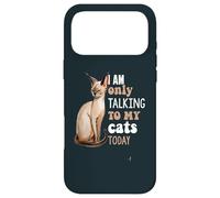 Custodia per iPhone 17 Pro Max Oggi sto parlando solo con i miei gatti Donskoy Amante dei gatti