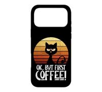 Custodia per iPhone 17 Pro Max Ok Ma prima il caffè mattina gatto brontolone
