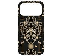 Custodia per iPhone 17 Pro Max Opera d'arte ispirata alla vita notturna Art Deco con elegante geometria
