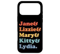 Custodia per iPhone 17 Pro Max Orgoglio e pregiudizio Jane Austen - Bennet Sisters