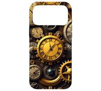 Custodia per iPhone 17 Pro Max Orologio vintage Steampunk Timepiece design meccanico