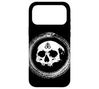 Custodia per iPhone 17 Pro Max Ouroboros con cranio dentro Occulto Leviatano Croce Satanica