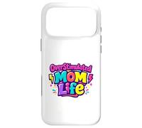 Custodia per iPhone 17 Pro Max Overstimulated Moms Club Salute mentale Madri Day Divertente