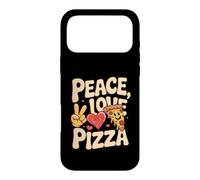 Custodia per iPhone 17 Pro Max Pace Amore Pizza Divertimento Retro Fast Food Amanti Meme Pizza Viso