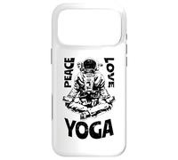 Custodia per iPhone 17 Pro Max Pace Amore Yoga Astronauta Namaste Meditazione Zen Lotus Pose
