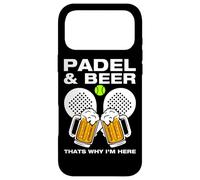 Custodia per iPhone 17 Pro Max Padel & Beer divertente padel ball giocatore