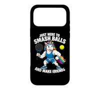 Custodia per iPhone 17 Pro Max Padel Unicorn - Siamo Qui Solo Per Giocare A Padel E Fare