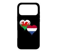 Custodia per iPhone 17 Pro Max Paesi Bassi Galles Bandiere per Orgoglioso Gallese Olandese
