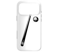 Custodia per iPhone 17 Pro Max Palla da biliardo e stecca da biliardo Pool Billiards