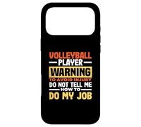 Custodia per iPhone 17 Pro Max Pallavolo Avviso Giocatore Non Dirmi Lavoro