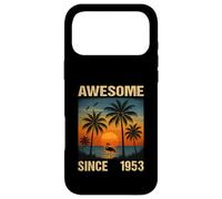 Custodia per iPhone 17 Pro Max Palma da fenicottero tropicale per il 73° compleanno di Awesome Since 1953