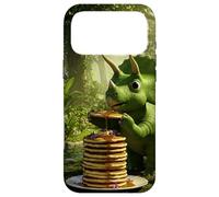 Custodia per iPhone 17 Pro Max Pancakes Dinosaur Stacking Colazione nella giungla