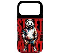 Custodia per iPhone 17 Pro Max Panda molto cool con cappuccio Pandas Orsetto stradale Artista