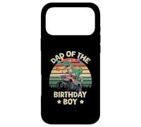Custodia per iPhone 17 Pro Max Papà Del Compleanno Festa Monster Truck T-Rex Daddy