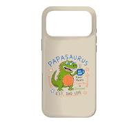 Custodia per iPhone 17 Pro Max Papasaurus Number One Dad Funny Dinosaur Rex Festa del papà