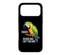 Custodia per iPhone 17 Pro Max Pappagalli: perché i cani non possono parlare - Pappagallo divertente dei cartoni animati