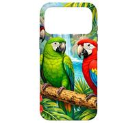 Custodia per iPhone 17 Pro Max Paradiso della giungla della cascata dei pappagalli tropicali