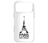 Custodia per iPhone 17 Pro Max Paris Mon Amour - Torre Eiffel Grafica Artistica a Pennello