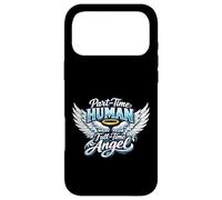 Custodia per iPhone 17 Pro Max Part Time Human Full Time Angel Parents Kids Cool Wings