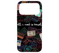 Custodia per iPhone 17 Pro Max Passaporto mondo timbri viaggi francobolli I need travel