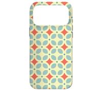 Custodia per iPhone 17 Pro Max Pastel Yellow Orange Rounded Square Ring Circle Pattern