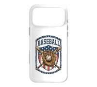 Custodia per iPhone 17 Pro Max Patriotic Baseball Glove USA Flag Vintage Graphic