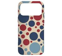 Custodia per iPhone 17 Pro Max Patriotic Polka Dot Pattern America Rosso Bianco Blu Retro USA
