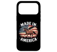 Custodia per iPhone 17 Pro Max Patriottico In American Made Eagle Flag Horse