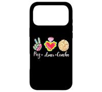 Custodia per iPhone 17 Pro Max Peace, Love and Concha Pan Dulce Mexican Baked Concha Pastry