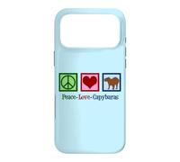Custodia per iPhone 17 Pro Max Peace Love Capibara Carino Capibara