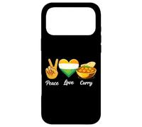 Custodia per iPhone 17 Pro Max Peace Love Curry Amante del Cibo Indiano
