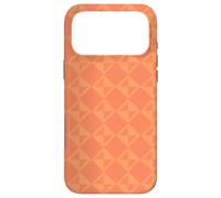 Custodia per iPhone 17 Pro Max Peach Tangerine Orange Apricot Triangle Art Deco Pattern
