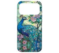 Custodia per iPhone 17 Pro Max Peacock Lover Stained Glass Effect Art Stain Glass Gorgeous