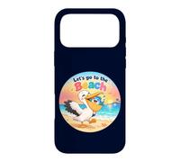 Custodia per iPhone 17 Pro Max Pelikanugel salva pesce sulla spiaggia Andiamo to the Beach